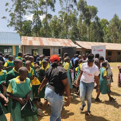A BintiCare school visit with scholarship students